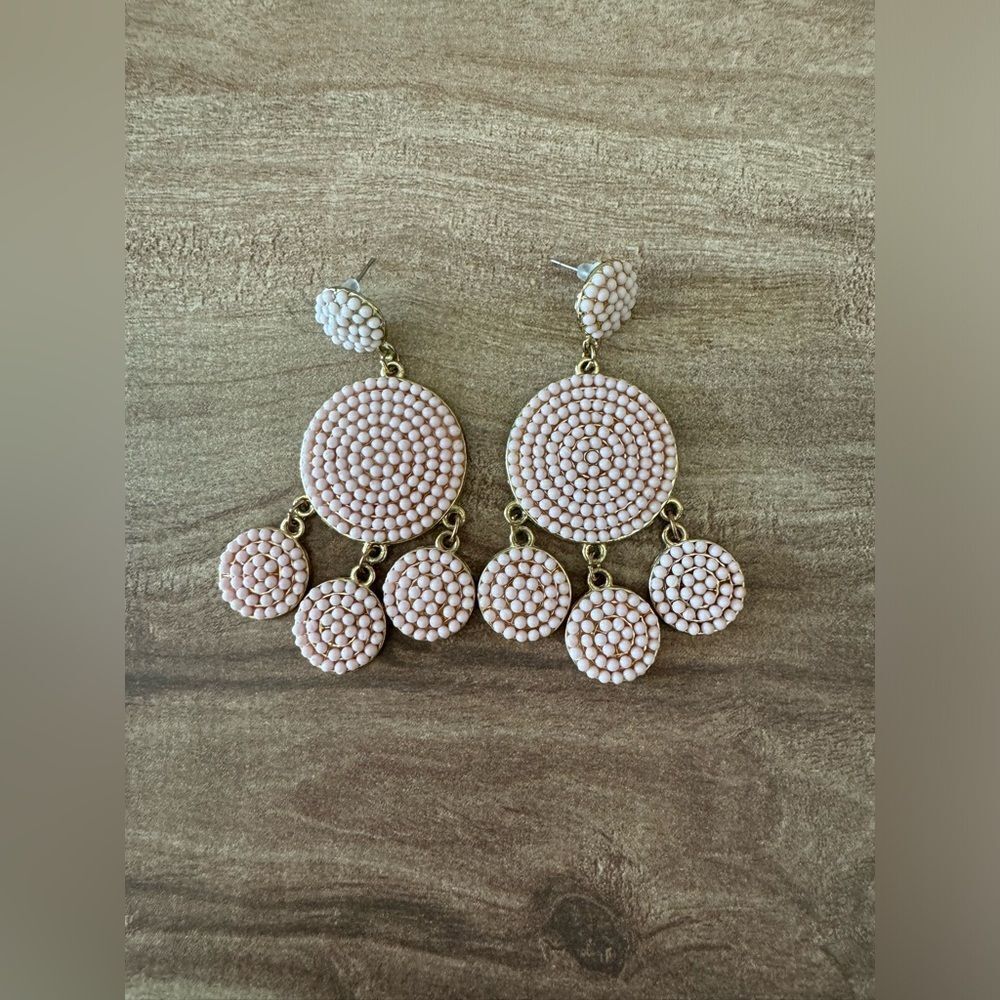 Sugarfix By BaubleBar Dot Mandalas Drop Stud Dangle Earrings Baby Pink Boho
